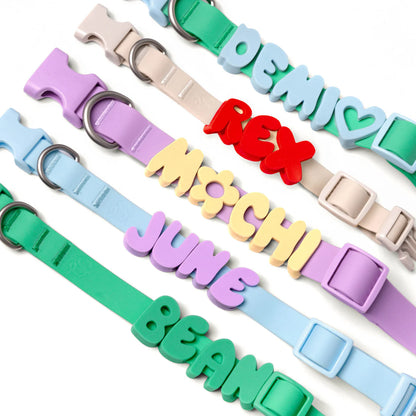 Lettres pour colliers personnalisés en silicone