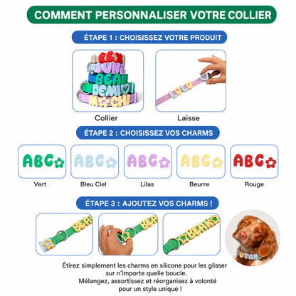 Collier Personnalisé Étanche avec Charms