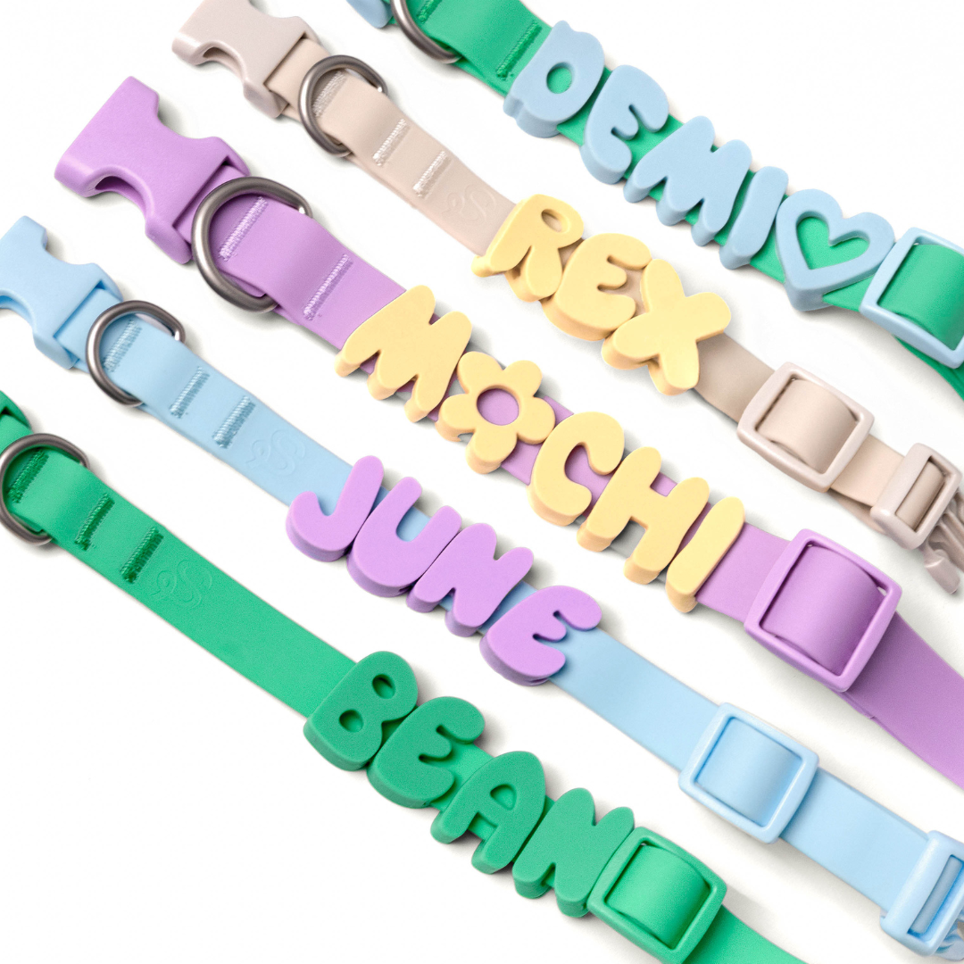 Lettres pour colliers personnalisés en silicone