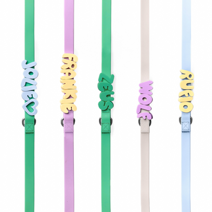 Lettres pour colliers personnalisés en silicone